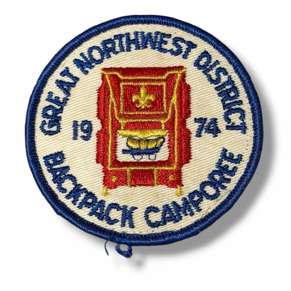 Boy Scouts Great Northwest District Backpack Camporee 1974 Vintage Patch BBX